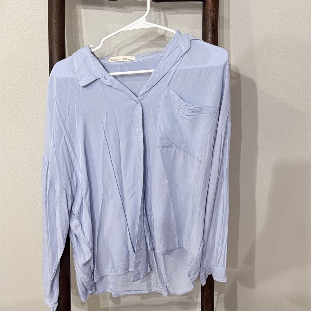 Light Blue Button-Up Shirt